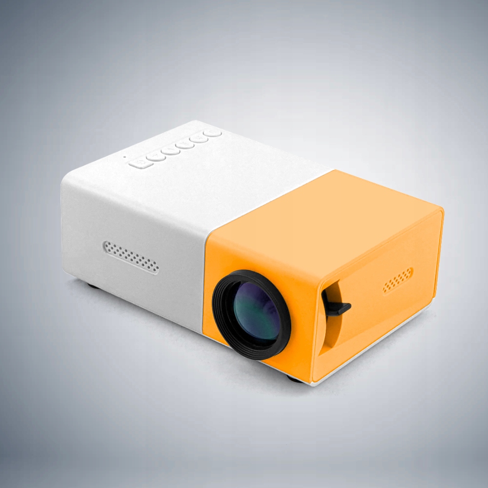 Mini Projektor Multimedialny LED HD USB Micro SD Głośnik Pilot Okulary 3D