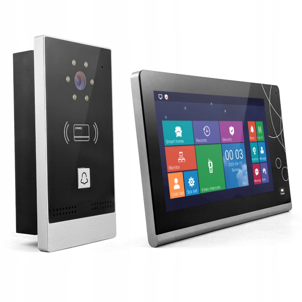 Wideodomofon z ekranem LCD Tuya RJ45