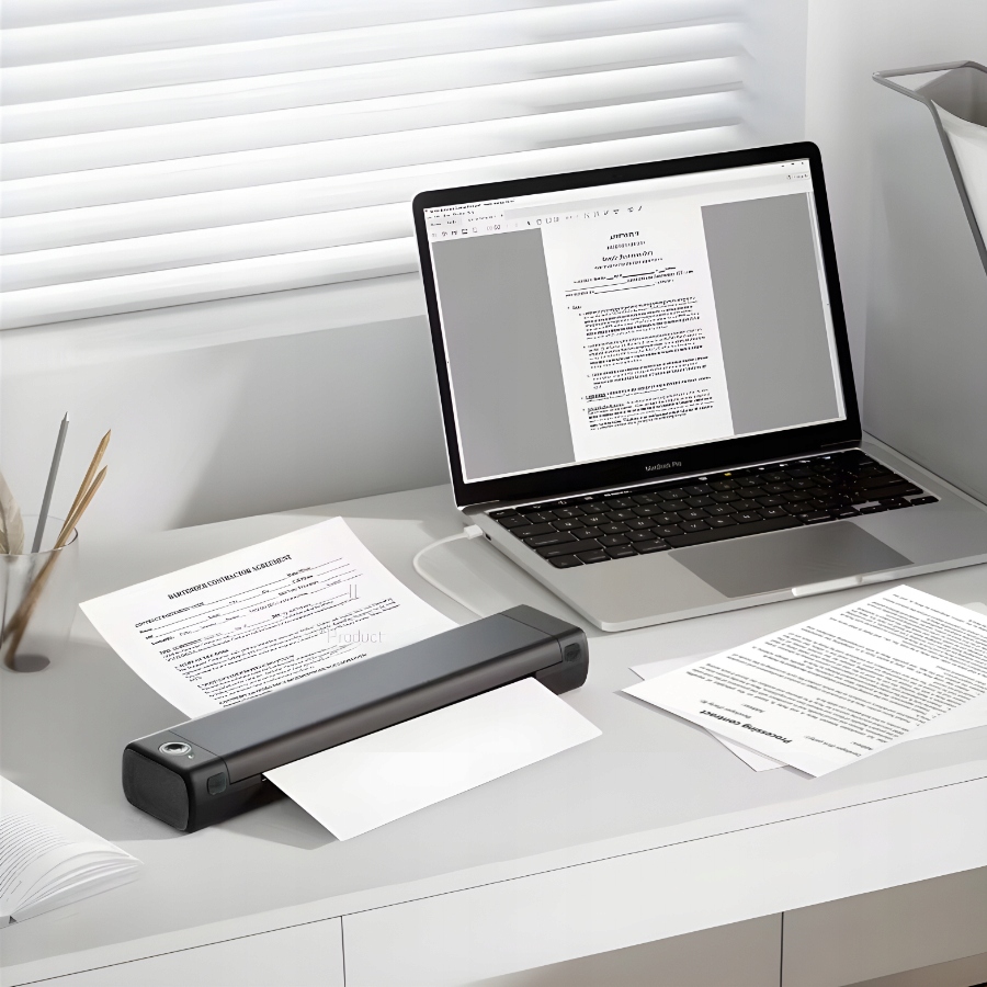 Drukarka Termiczna do Dokumentów Papier A4 Phomemo M08F Bluetooth Android