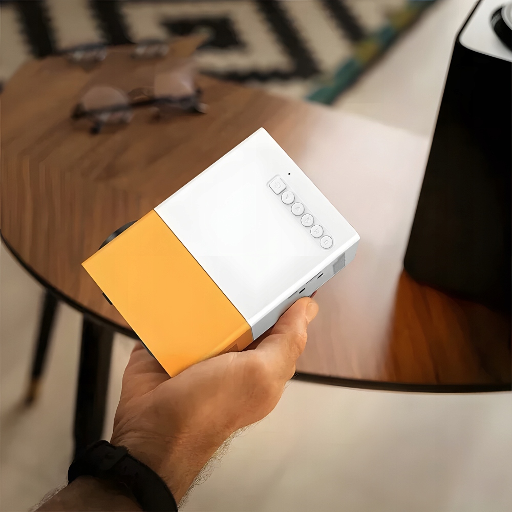 Mini Projektor Multimedialny LED HD USB Micro SD Głośnik Pilot Okulary 3D