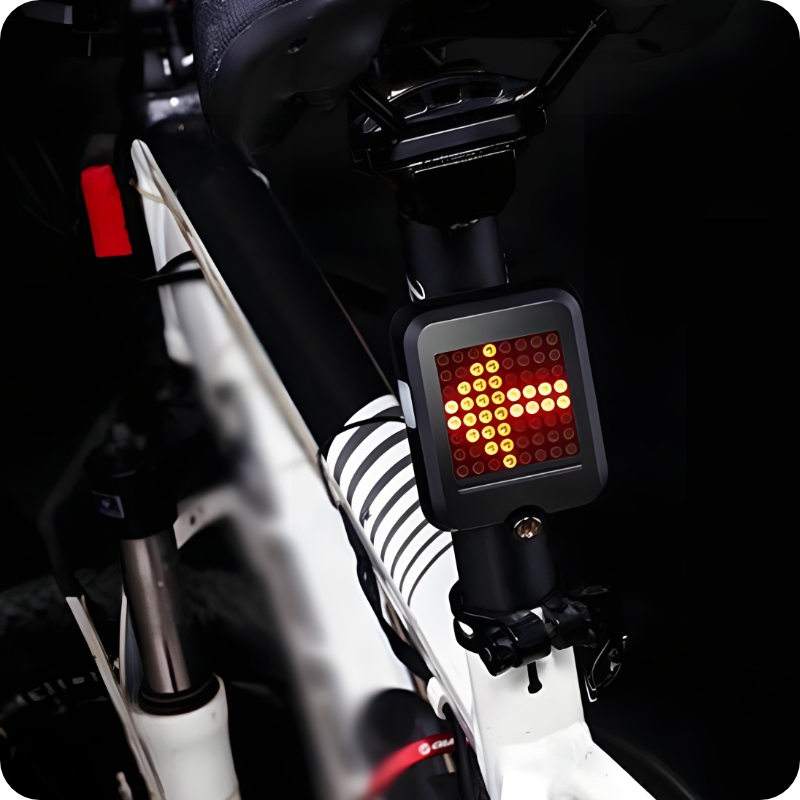 Kierunkowskaz Lampka Rowerowa Sygnalizator Czujnik Ruchu LED Laser USB