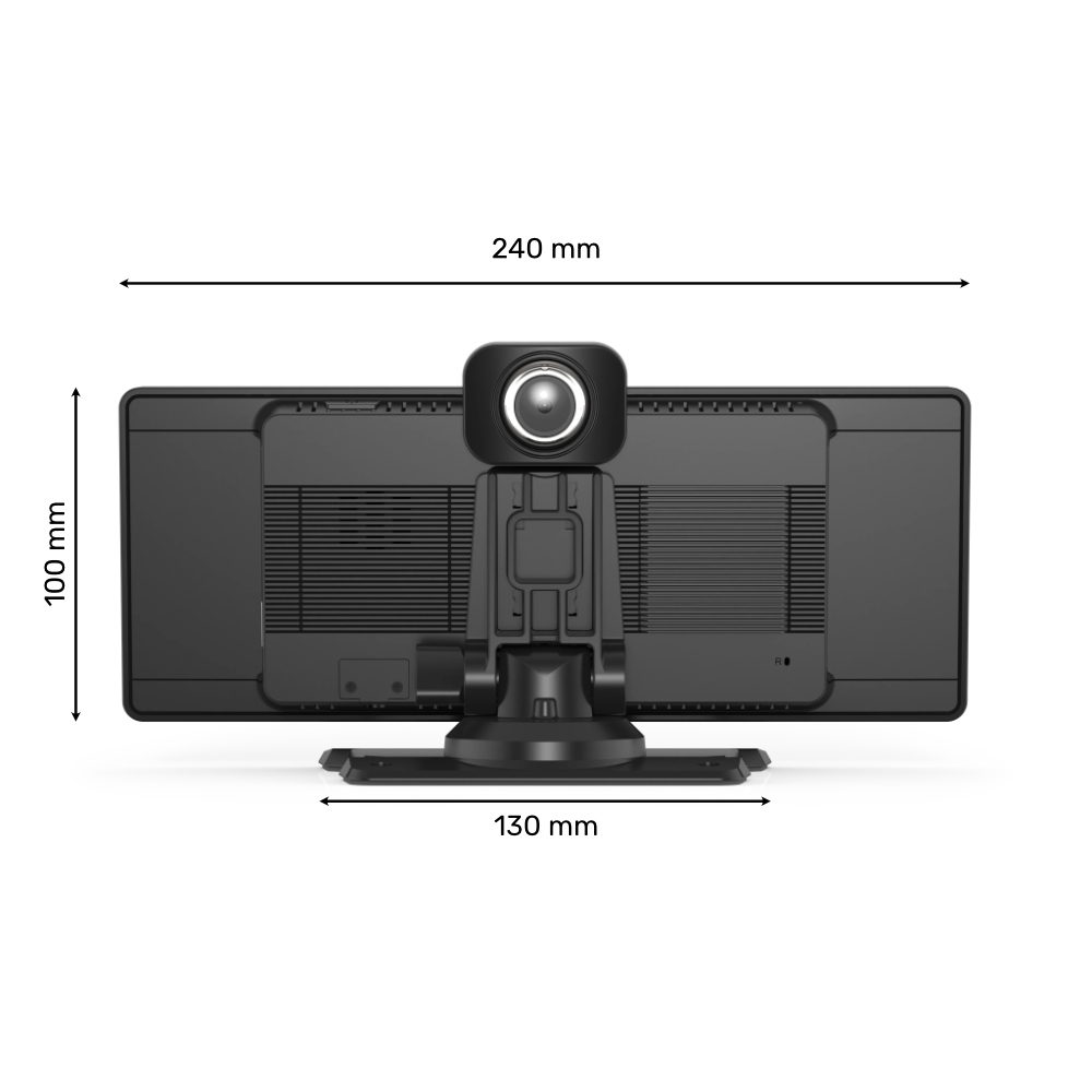 Stacja Multimedialna Rejstrator Android Apple Carplay DVR 4K 2 Kamery Wifi