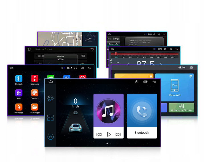 Radio Samochodowe 2DIN 7011S Android Nawigacja GPS LCD 7" Kamera Cofania