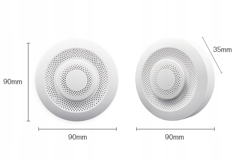 Czujnik Jakości Powietrza Temperatury Detektor CO2 LZO Tuya Zigbee