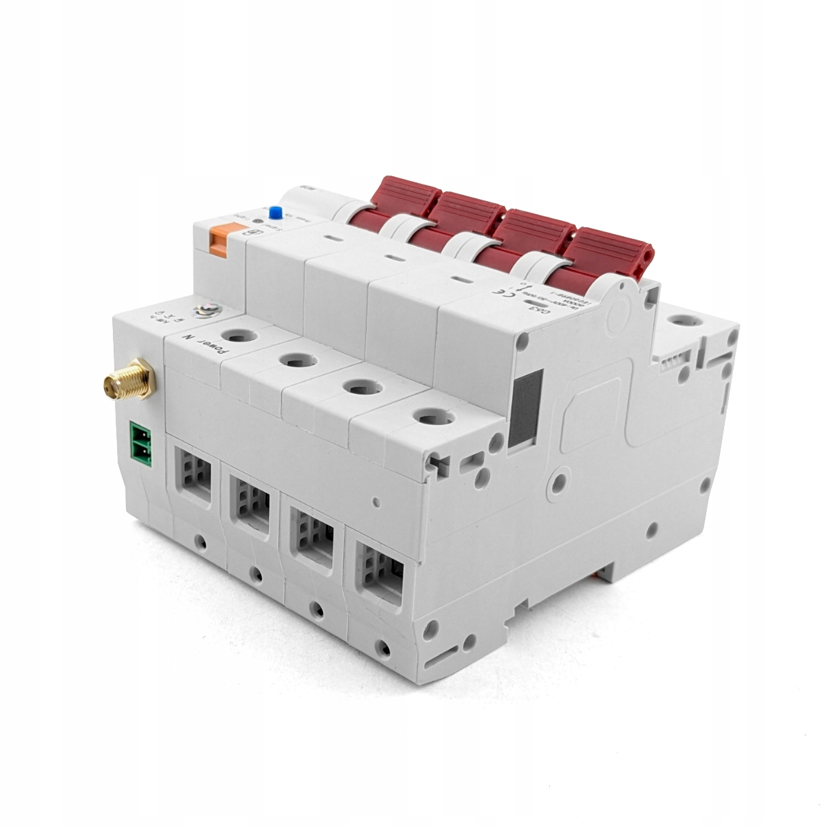 Bezpiecznik 3 Fazy Wyłącznik Zigbee 4P Tuya 63A 6KV Pomiar Energii Antena