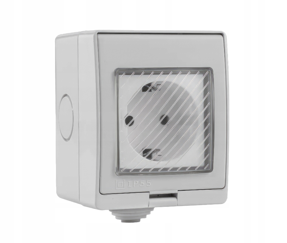 Inteligentne Gniazdo Natynkowe Zewnętrzne WiFi Tuya IP55 16A 230V