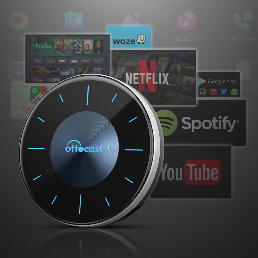 Bezprzewodowy adapter Carplay Android Auto Ottocast OtooAiBox P3 HDMI SIM