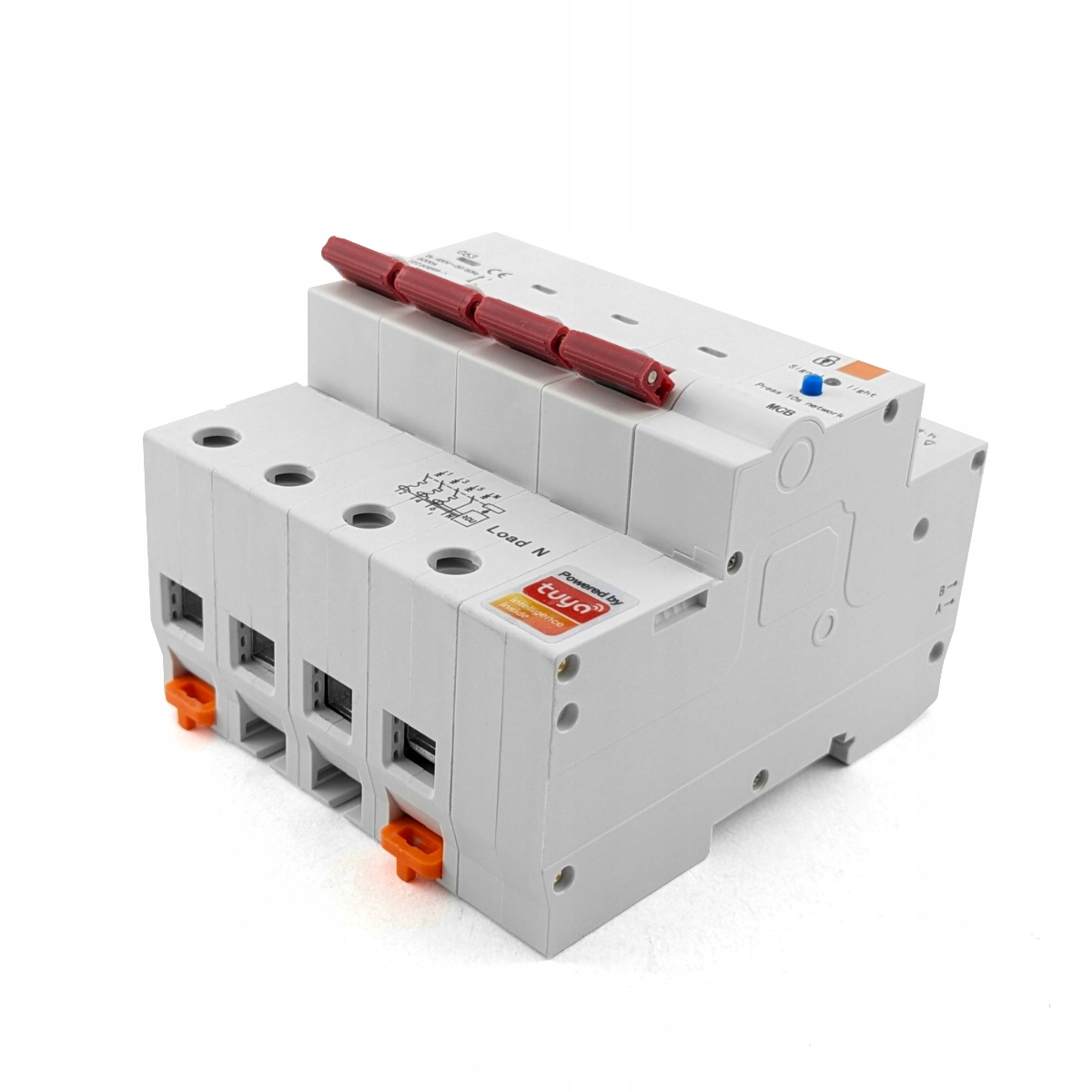 Bezpiecznik 3 Fazy Wyłącznik WiFi 4P Tuya 63A 6KV Pomiar Energii Antena