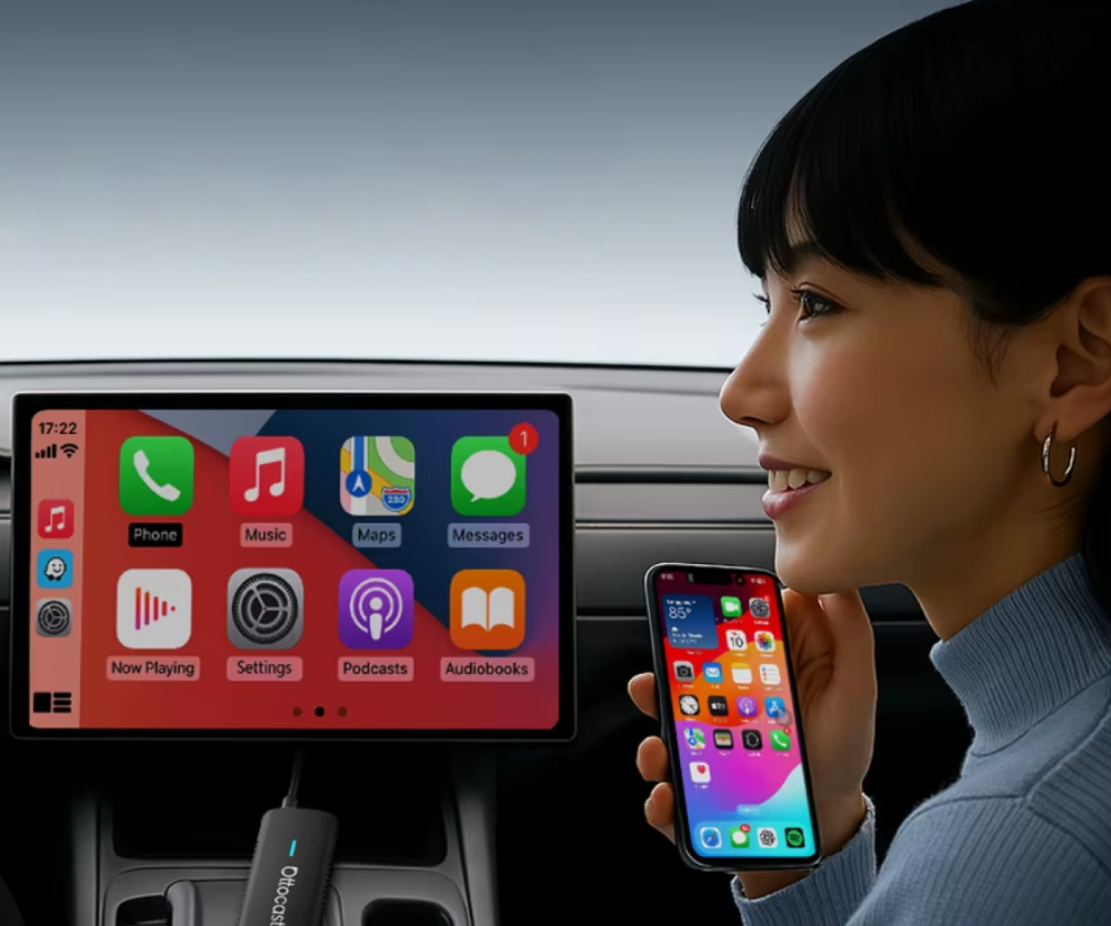 Bezprzewodowy adapter CarPlay Ottocast CA450-T Mirror Touch Display Port