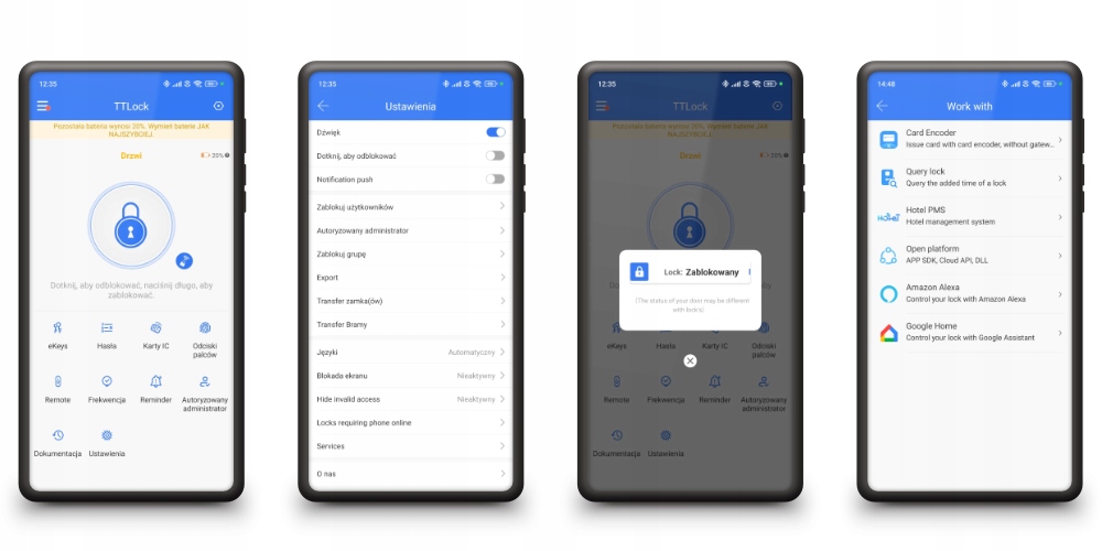 Bramka TTLock Centrala Bluetooth WiFi Android Smart Home do Zamek Klamka