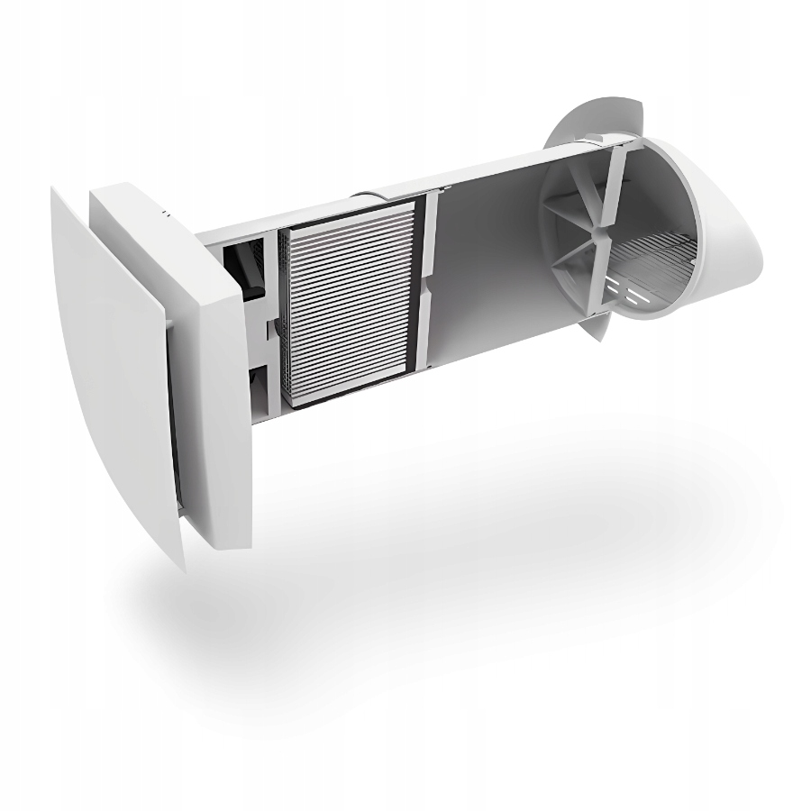 Rekuperator Ścienny Pilot Filtr F3 50 m3/h Wentylator 3 Prędkości Klasa A