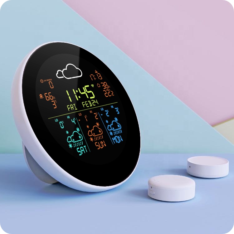 Stacja Pogodowa Tuya Wi-Fi Kolorowy LCD