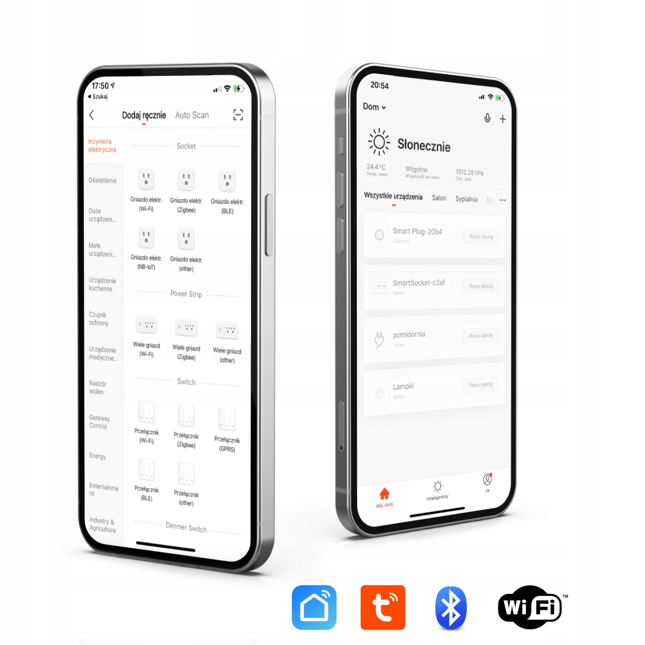 Czujnik temp. i wilgot. z luksomierzem Wi-Fi