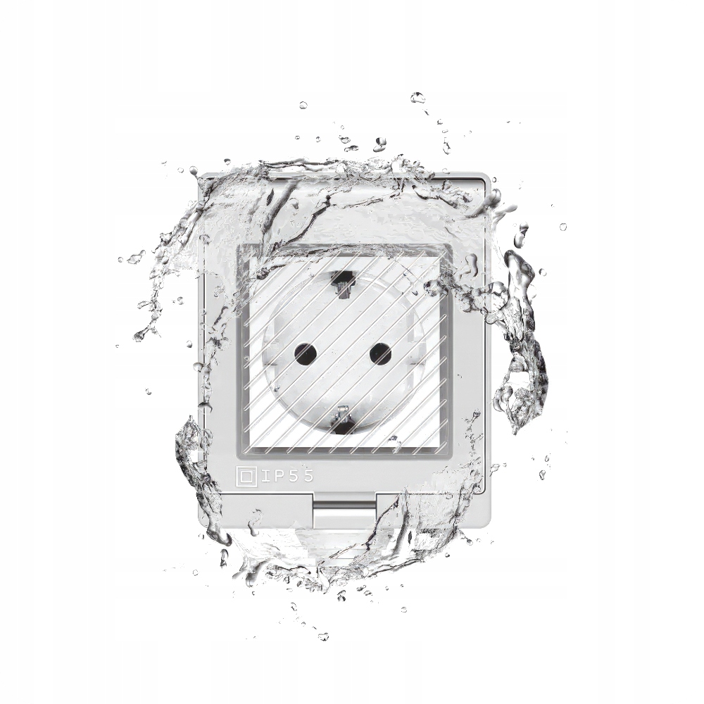 Inteligentne Gniazdo Natynkowe Zewnętrzne WiFi Tuya IP55 16A 230V