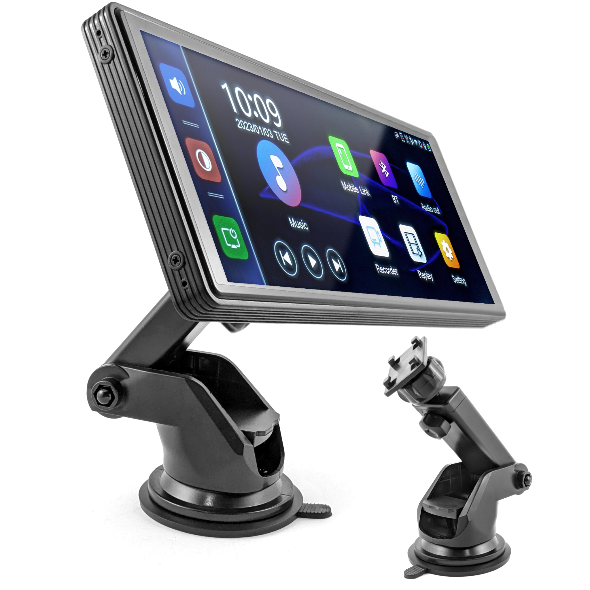 Stacja Multimedialna Rejstrator Android Apple Carplay DVR 4K 2 Kamery Wifi