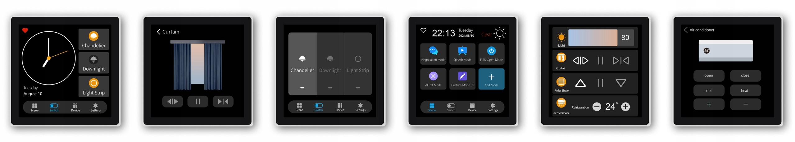 Panel LCD / pilot sterowania scen Tuya Zigbee