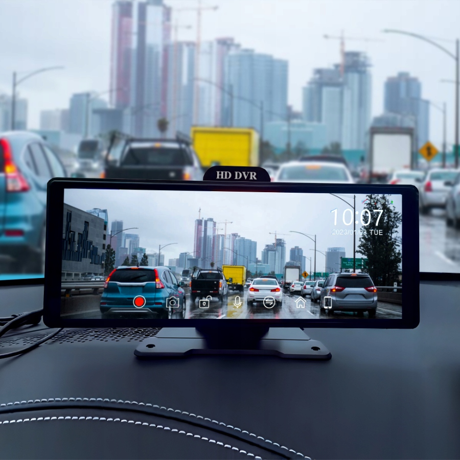 Stacja Multimedialna Rejstrator Android Apple Carplay DVR 4K 2 Kamery Wifi