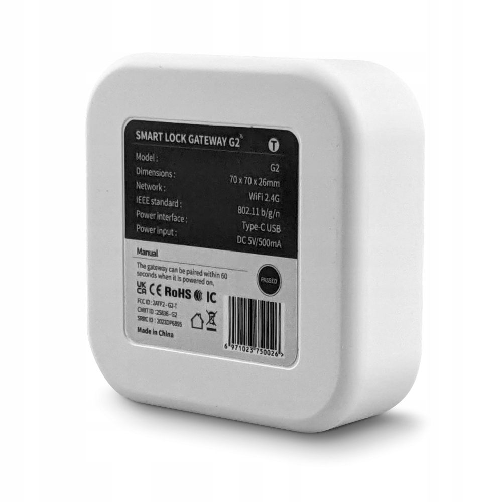 Bramka TTLock Centrala Bluetooth WiFi Android Smart Home do Zamek Klamka