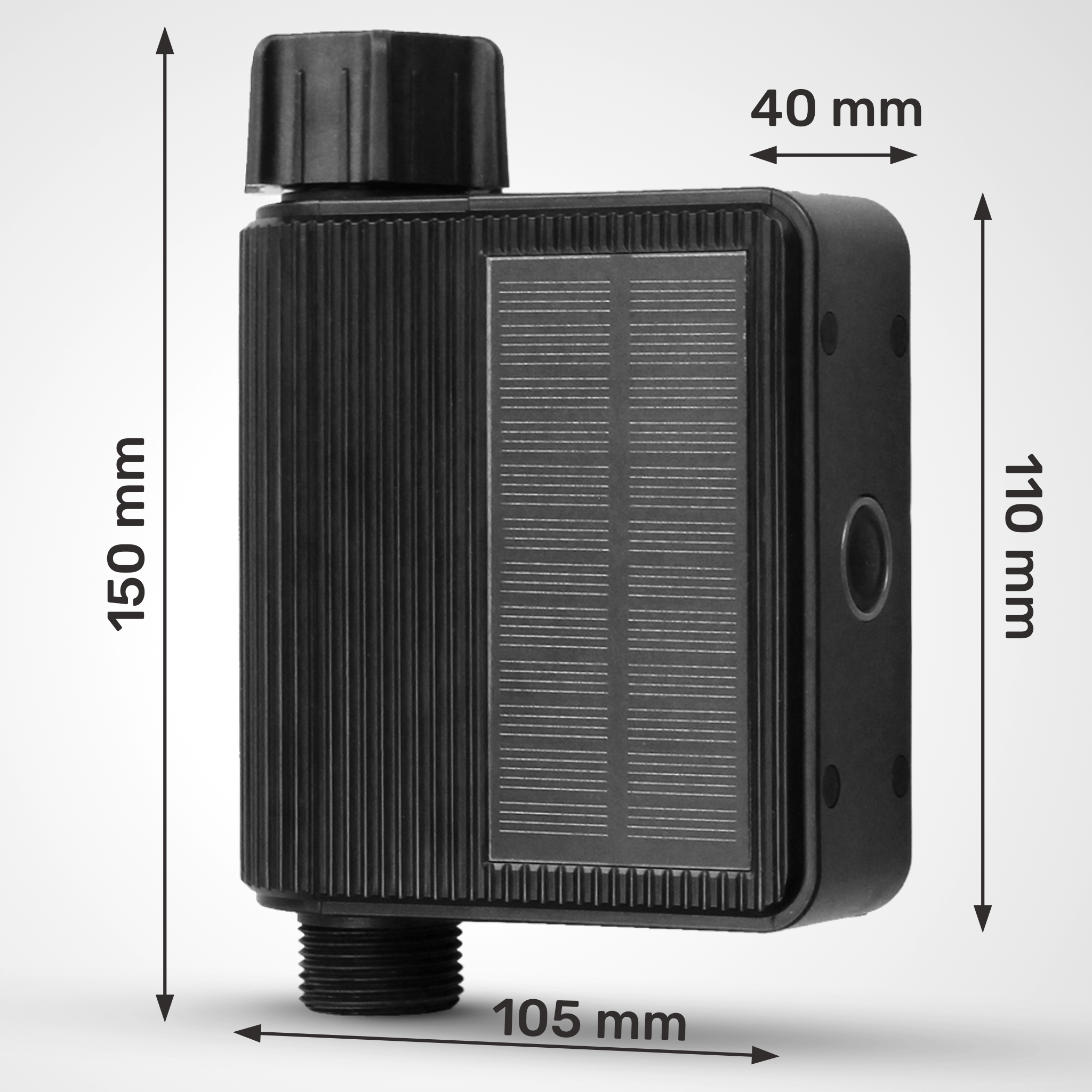 Ogrodowy Zawór Wody z Panelem Solarnym Automatyczne Nawadnianie WiFi Tuya