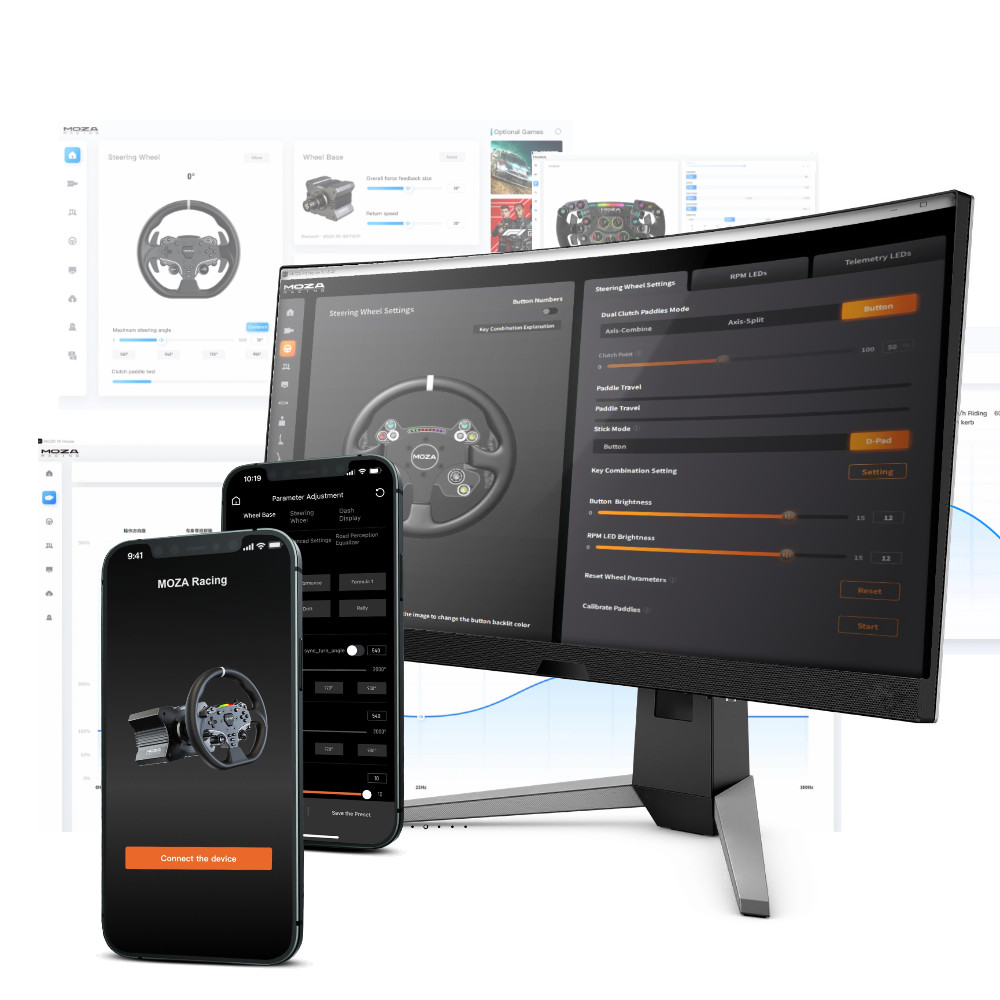 Kierownica gamingowa Moza Racing KS RS047 w stylu GT F1 PC