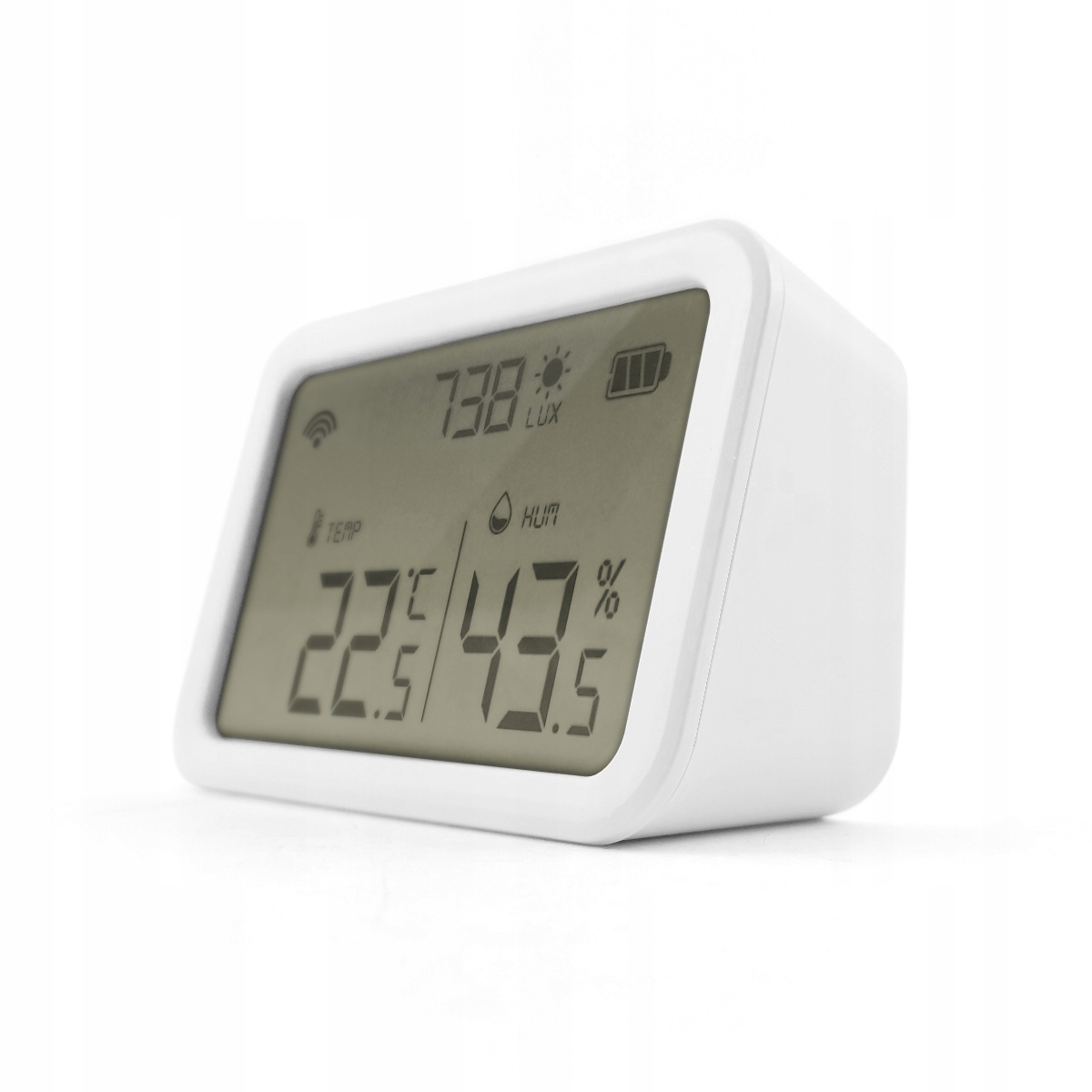 Czujnik temp. i wilgot. z luksomierzem Wi-Fi