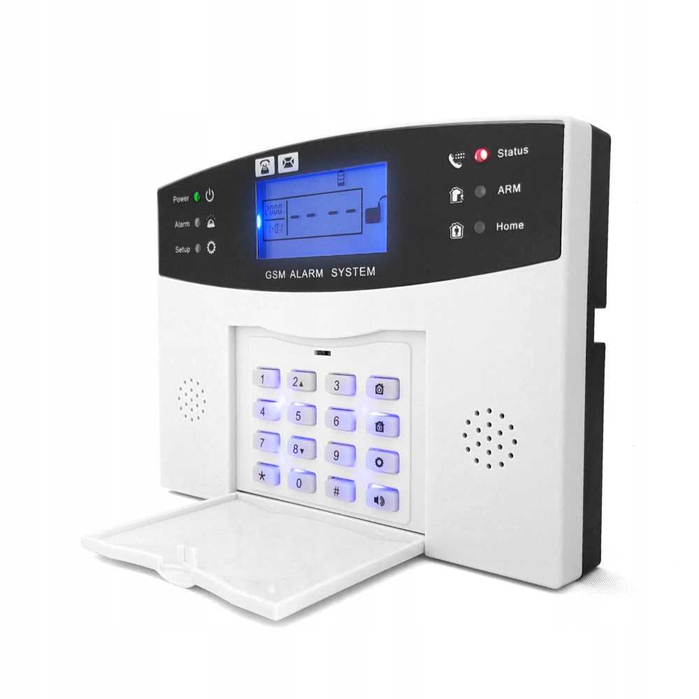 Alarm Zestaw Bezprzewodowy GSM WiFi Tuya Syrena 1x Czujnik PIR Pilot SIM