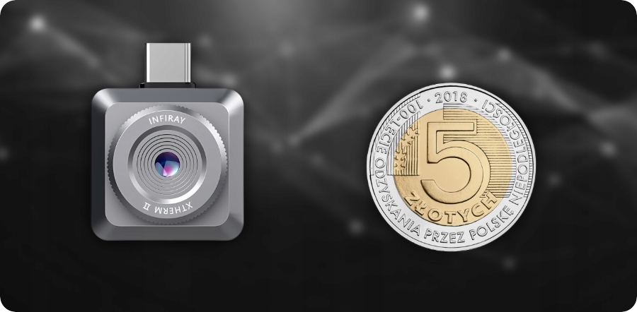 Kamera Termowizyjna InfiRay Xtherm T2L Statyw Laser Aplikacja Android USB C