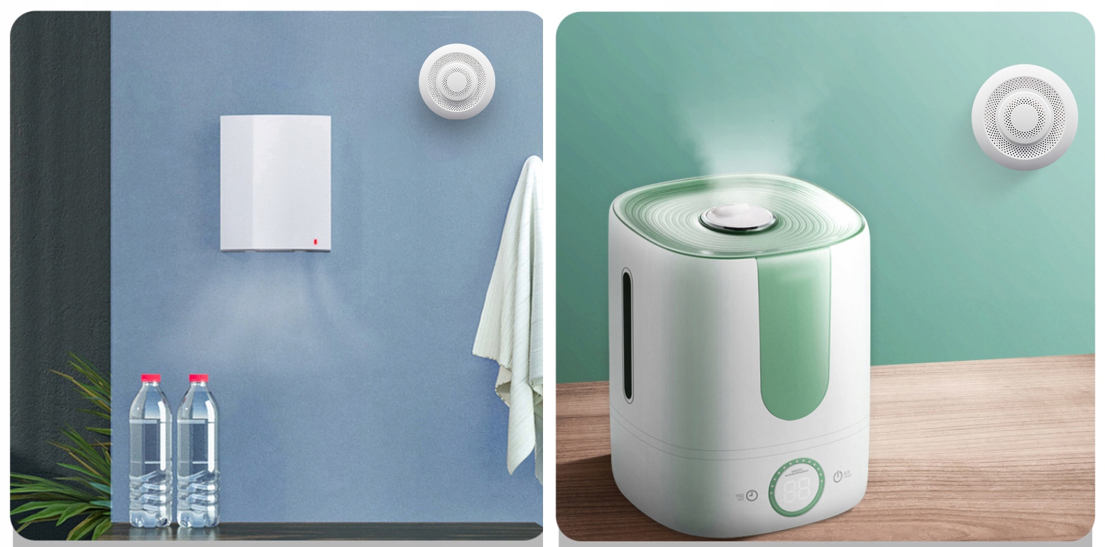 Czujnik Jakości Powietrza Temperatury Detektor CO2 LZO Tuya Zigbee