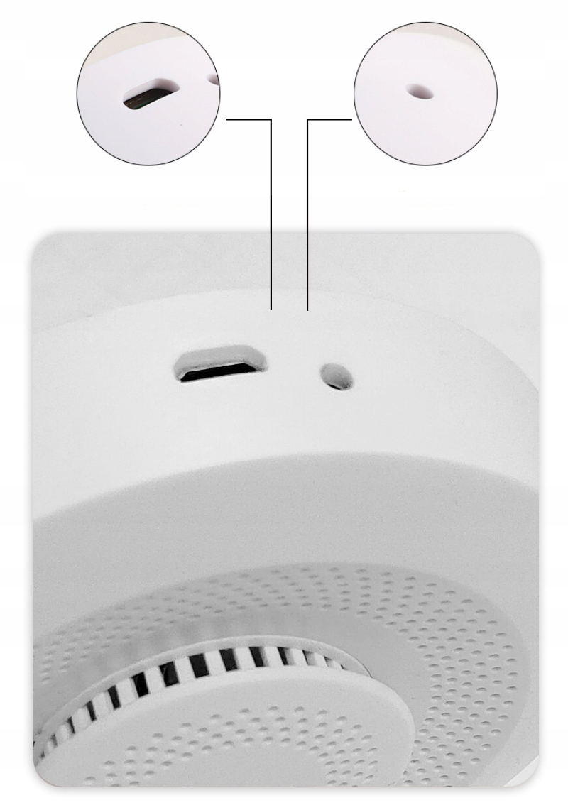 Czujnik Jakości Powietrza Temperatury Detektor CO2 LZO Tuya Zigbee