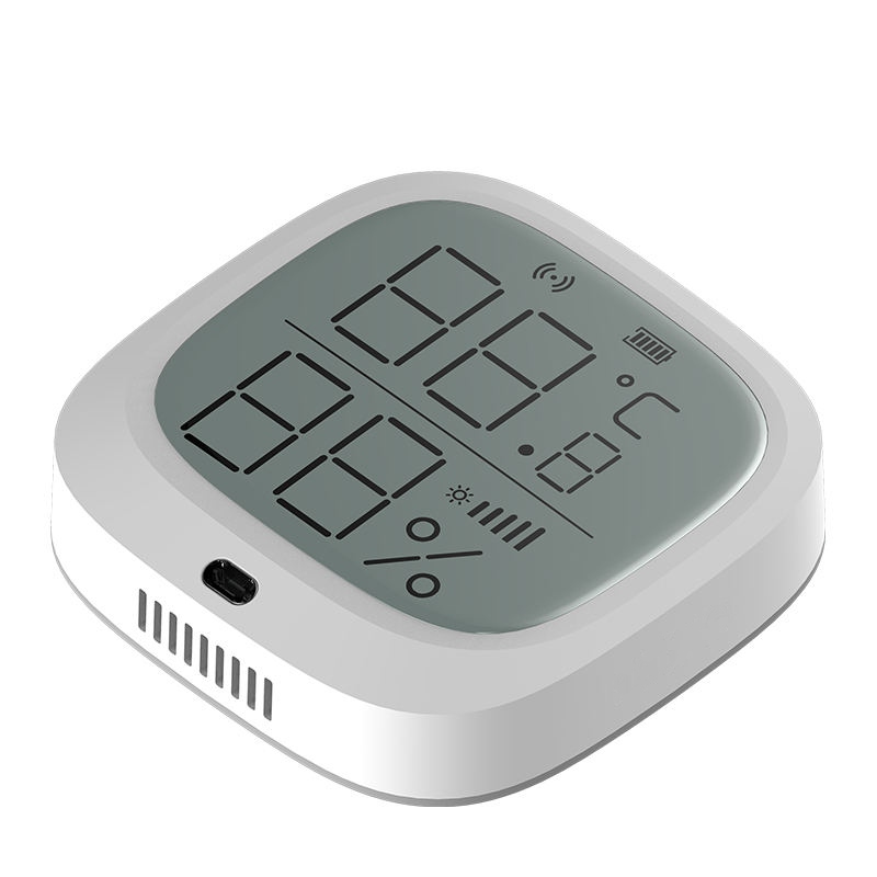 Czujnik temp. i wilgotności Tuya / Zigbee z lux.