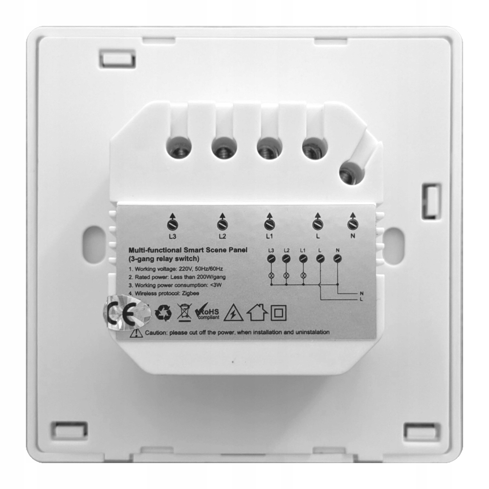 Panel LCD / pilot sterowania scen Tuya Zigbee