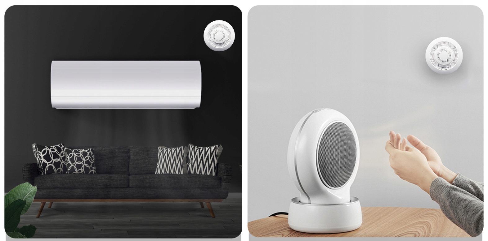 Czujnik Jakości Powietrza Temperatury Detektor CO2 LZO Tuya Zigbee