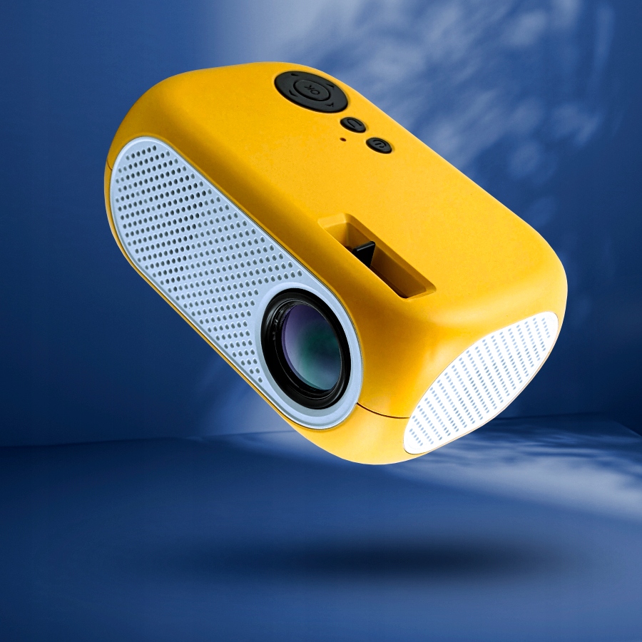 Mini Projektor Multimedialny LED Full HD USB Głośnik 2W Pilot Okulary 3D