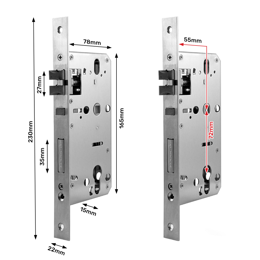 Inteligentna Klamka TT Lock Bluetooth Wkładka Zamka Szyfr Kod RFID Odcisk