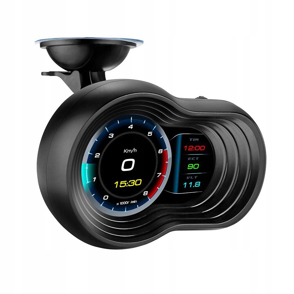 Komputer Pokładowy HUD Wyświetlacz Licznik LCD OBDII Kasowanie Błędów USB