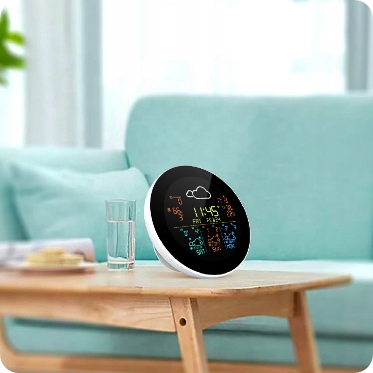 Stacja Pogodowa Tuya Wi-Fi Kolorowy LCD