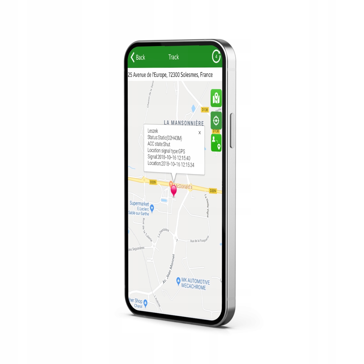 Samochodowy lokalizator GPS108 Coban z bat. 10Ah