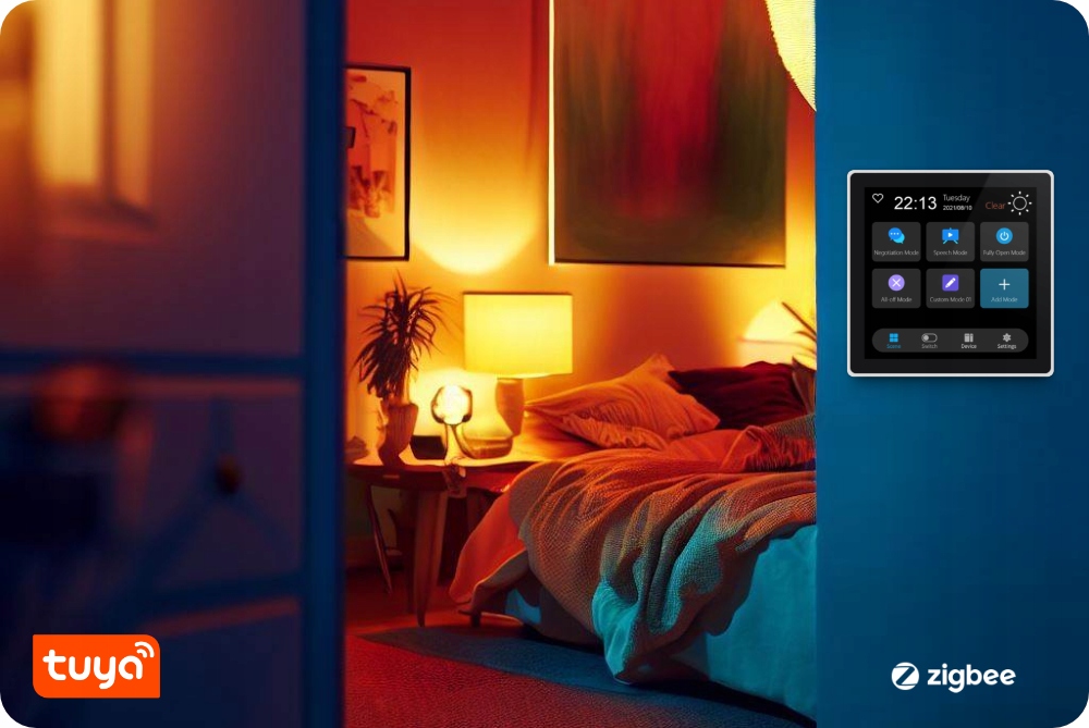 Panel LCD / pilot sterowania scen Tuya Zigbee