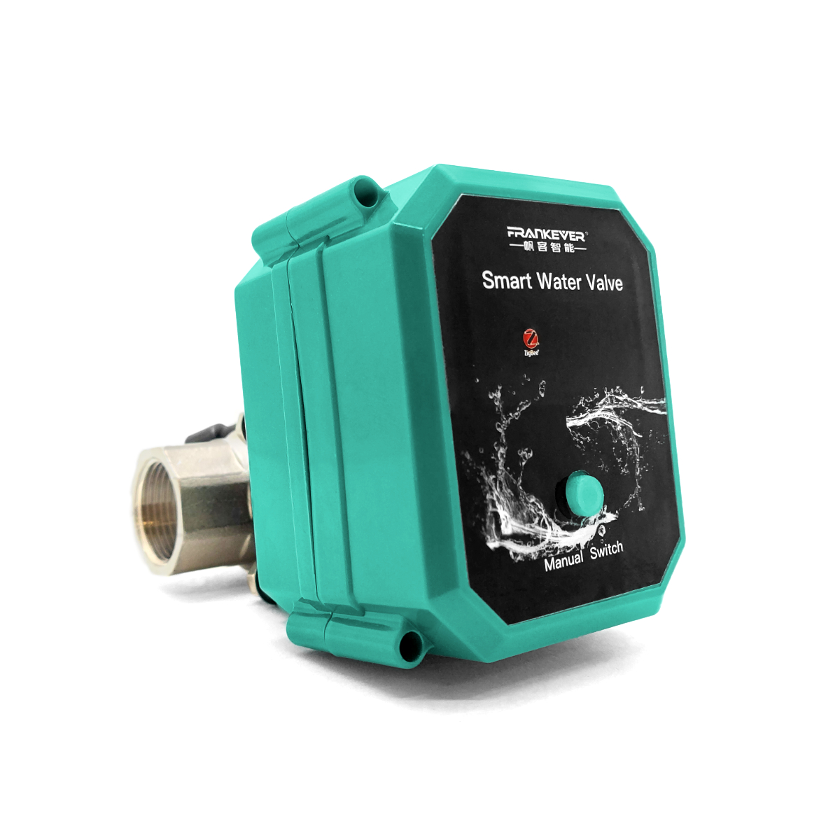 Automatyczny Zawór Kulowy Sterownik Przepływu Wody Rura DN15 Tuya Zigbee