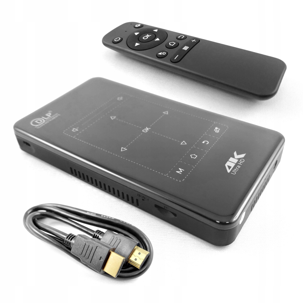 Mini Projektor DLP LED Android 9 HDMI 32GB Okulary 3D Aplikacje HDMI