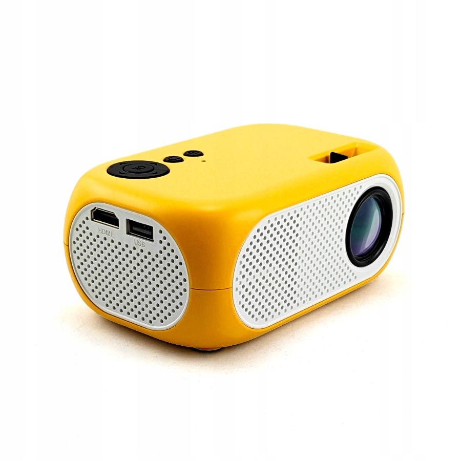 Mini Projektor Multimedialny LED Full HD USB Głośnik 2W Pilot Okulary 3D