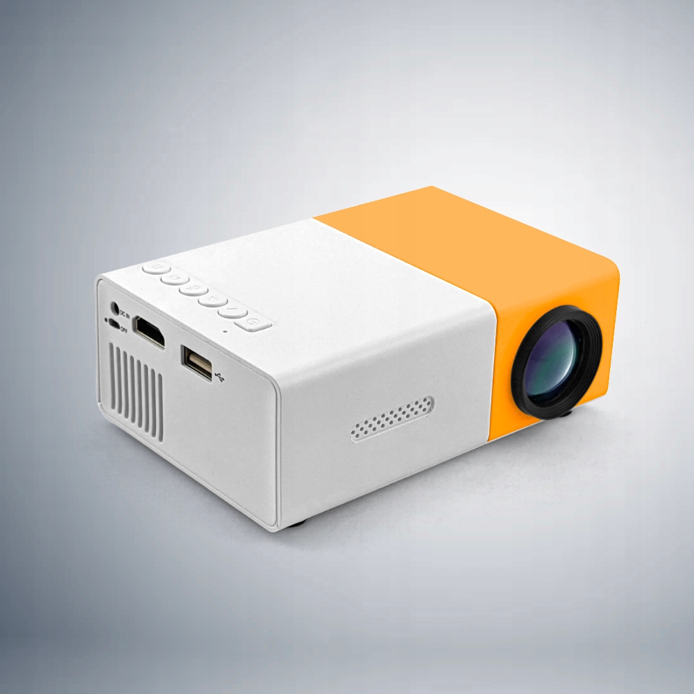 Mini Projektor Multimedialny LED HD USB Micro SD Głośnik Pilot Okulary 3D