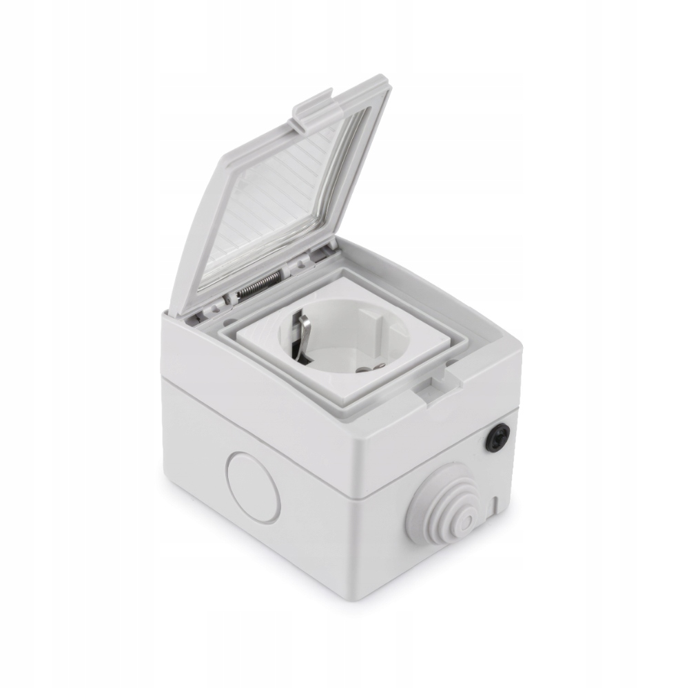 Inteligentne Gniazdo Natynkowe Zewnętrzne WiFi Tuya IP55 16A 230V