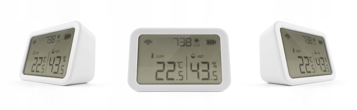 Czujnik temp. i wilgot. z luksomierzem Wi-Fi