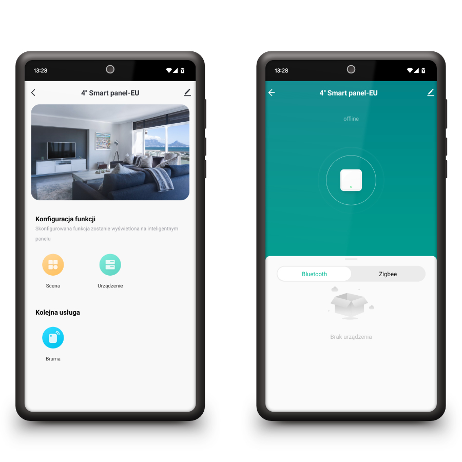 Dotykowy Pilot Scen Tuya Bramka Zigbee Panel Sterowania LCD WiFi Bluetooth