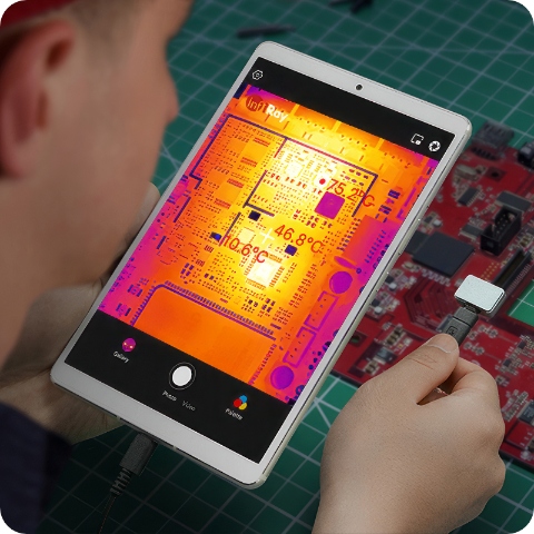 Kamera Termowizyjna Pirometr InfiRay P2 PRO Aplikacja Apple iOS Lighting