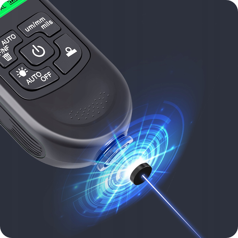 Precyzyjny Miernik Tester Grubości Lakieru Sonda Wyświetlacz LCD 0-2000um