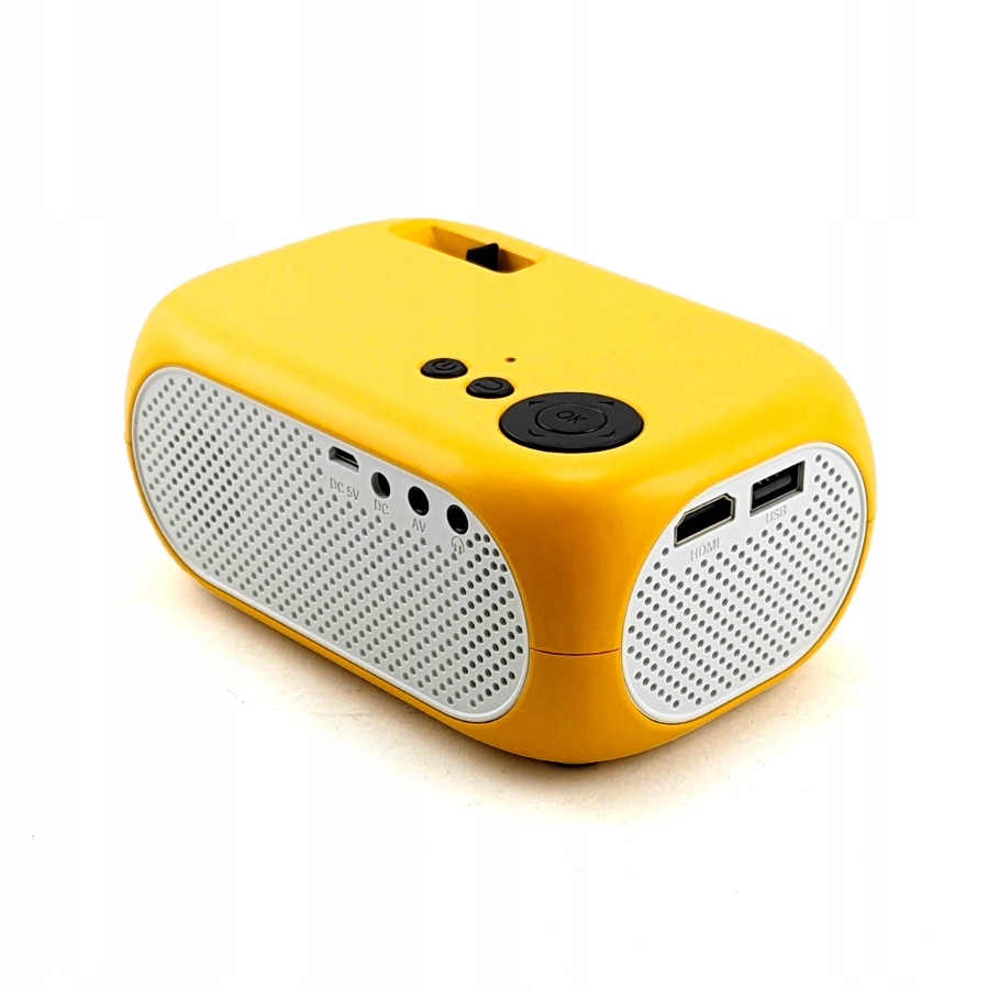 Mini Projektor Multimedialny LED Full HD USB Głośnik 2W Pilot Okulary 3D