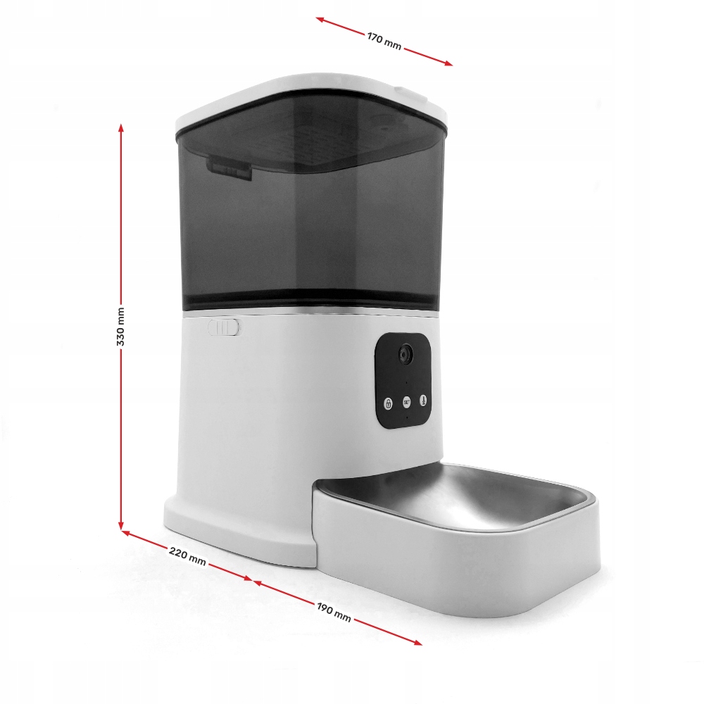 Automatyczny Podajnik Dozownik Karmy z Kamerą Tuya Smart Home WiFi