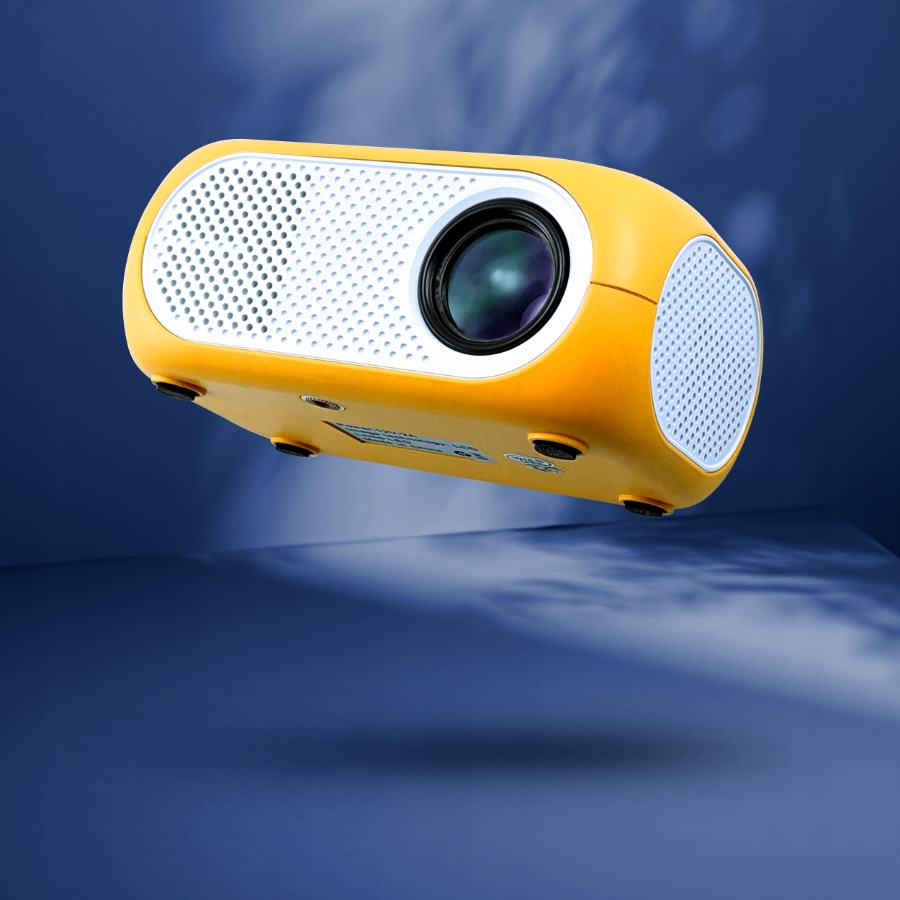 Mini Projektor Multimedialny LED Full HD USB Głośnik 2W Pilot Okulary 3D